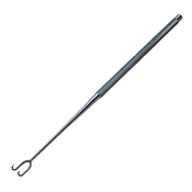 Double Prong Micro Hook Sharp 10mm Between Prongs, 5 5/8" (14.3cm) Overall Length 