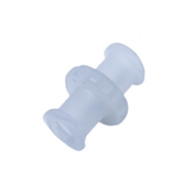 Female To Female Luer Thread Style Coupler, Natural Kynar PVDF 