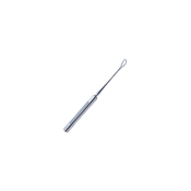 Flynn Scleral Depressor, Serrated And Flat Handle With Polished Finish, Lens Loop Style Tip, And Overall Length Of 3 1/4" (80mm) 