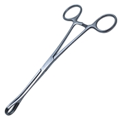 Foerster Sponge Forcep Straight Serrated Jaw Overall Length 7" (178mm) 