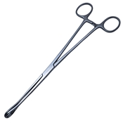 Foerster Sponge (Stick) Forcep Straight Serrated Overall Length 9 3/4" (248mm) 