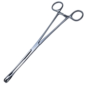 Foerster Sponge (Stick) Forcep Straight Serrated Overall Length 9 3/4" (25cm)  