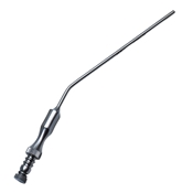 Frazier Aspirating Cannula, Angled 30 Degrees, 10Fr, Overall Length 4.9" (125mm) 