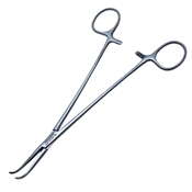 Gemini Forcep Full Curve Overall Length 8" (203mm) Delicate Serrated Jaws   