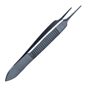 Graefe Iris Forceps, Serrated, Straight, 70mm 