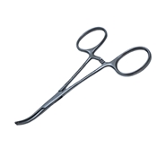 Hartman Mosquito Forcep Curved With 1 x 2 Teeth Overall Length 3 1/2"  