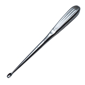 Hibbs Bone Curette Straight Large Cup Overall Length 8" (203mm)  