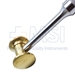 Hibbs Solid Brass Head Mallet, 17.2oz, Diameter 1-1/2" (38mm), Overall Length 9" (228mm) - M00550