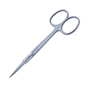 Iris Scissors Straight Overall Length 4 1/4" (110mm) With Precision Two Tone Finish Country Of Origin Germany 