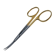 Kaye Dissecting Scissors, TC, Curved, Overall Length 4-1/2" (112mm) 