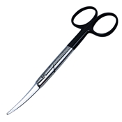 Kaye Facelift Scissors, Super Cut, Curved, Beveled Blades, Semi-Sharp Outer Edges, Overall Length 6" (152.4mm) 