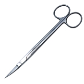 Kelly Fistula Scissors, Curved, 6.25" 