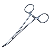 Kelly Hemostatic Forcep Curved Overall Length 5 1/2" (140mm) 