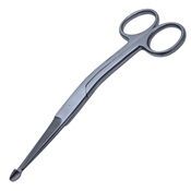 Knowles Finger Bandage Scissors With Side Angled Lower Blade Serrated With Ball Tip Overall Length Of 5 1/2" (140mm) 