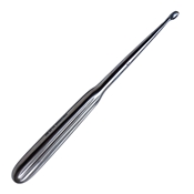 Dermal Curette, Oval Spoon, Size 2, 5mm Diameter, Overall Length 6-1/4" (159mm) 