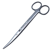 Mayo Dissecting Scissors Curved 6 3/4" (171.5mm) Overall Length With Rounded Blades 