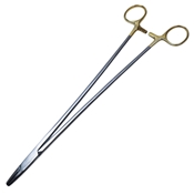 Mayo Hegar Left Handed TC Needle Holder Overall Length 12" (304mm) With Tungsten Carbide Inserts 