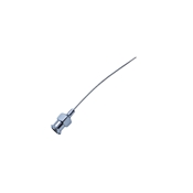 McIntyre Curved Lacrymal 23 Gauge Cannula Closed End with 0.3mm Dual Side Ports. Excluding Hub, Overall Length 1 3/4" (46mm) 