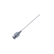 McIntyre Straight Lacrymal 23 Gauge Cannula Closed End with 0.3mm Dual Side Ports. Excluding Hub, Overall Length 1 3/4" (46mm) 