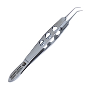 McPherson Angled Tying Forcep On A Three Hole Handle 5mm Tying Platforms Overall Length Of 4 1/8" (105mm) 