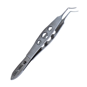 Mendez Lasik Forcep On A 3 hole Handle With Spatulated Jaw, Smooth Tips Vaulted Shaft  