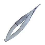 Mini-Westcott Tenotomy Scissor 4mm Long Curved Blades, Blunt Tips, Vannas Style Flat Handle 