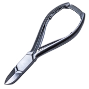 Nail Nipper Stainless Steel Concave Blade Overall Length 5 /12" (14cm) V Spring With Flip Lock  