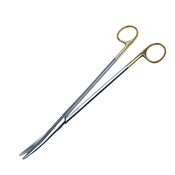 Nelson Metzenbaum Scissors Curved Overall Length 9" (228.6mm) Overall Length With TC Inserts 