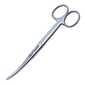 O/R Scissors, Curved, Sharp/Blunt, 6" 