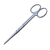 Operating Scissors Straight Sharp Blunt Blades Overall Length 4 1/2" (115mm) With Precision Two Tone Finish 