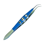 Precision Blue And Gold Titanium McPherson Angled Tying Forcep 