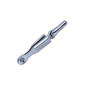 Precision Serrefine, Polished Finish, 10mm Serrated Jaws, And Overall Length Of 1 3/8" (35mm) 