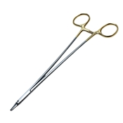 Ryder TC Needle Holder, 9" Overall Length, Smooth Narrow Jaw 