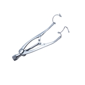 Schapira Speculum Adult, Adjustable With 15mm Round Open Blades, Overall Length 2" (52mm) 