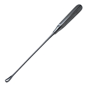 Sims Uterine Curette Sharp #3 Malleable Shaft Overall Length 11" (279mm) 