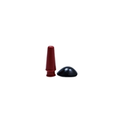 Eye Shield, Small, Black Plastic, Bilateral, Autoclavable, Rubber Suction Cup (26mm x 23.5mm) 