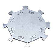 Stahl Caliper, Dull Finish, Measures: 7.0mm, 10.0mm, 10.5mm, 11.0mm, 11.5mm, 12.0mm, 12.5mm, And 13.0mm, And Overall Length Of 1.6" (40mm)  