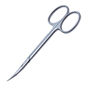 Stevens Scissors 4-1/8" (10.5cm), Curved, Blunt/Blunt  