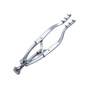 Stevenson Lacrimal Sac Retractor, Dull Finish, Curved 3mm Teeth, 20mm Blade Spread, And Overall Length Of 3 1/4" (85mm)  