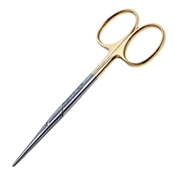 Strabismus Scissor TC Straight With Oval Shanks Overall Length 4 1/2" (115mm) 