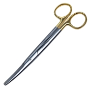 TC Mayo Scissors Satin Curved With Overall Length Of 6 3/4" (171mm) Tungsten Carbide 