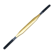 Rasp, TC, Double Ended, Grit 3 & 4, Fine & Coarse, Gold Plated Handle for TC Identification, Overall Length 8-1/2" (216mm) 