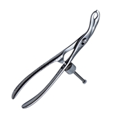 Verbrugge Bone Holding Forcep Self Centering 3mm Wide Jaws With Speed Lock With Overall Length 6" (152mm) Maximum Opening 25mm 