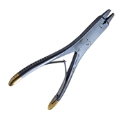 Wire Extraction Pliers Double Action Tungsten Carbide 2mm Wide Serrated Jaws Overall Length 7 (178mm) 