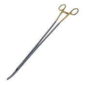 Z-Hysterectomy Forceps 14" (355mmm) Slight Curve, Flared Shank 