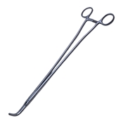 Z-Hysterectomy Forceps 14" (355mmm) Strong Curve, Flared Shank 