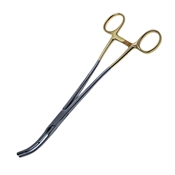 Z-Hysterectomy Forceps 9 1/2" (240mmm) Strong Curve, Flared Sh 